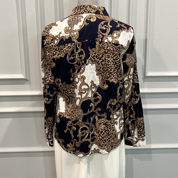 Chico’s Rhinestone Buttons Blouse - Picture 9 of 13